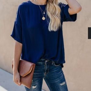 Naked Zebra Satin Blouse